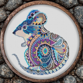 Borduurpakket Mandala Muis - 293 - Awesome Pattern Studio