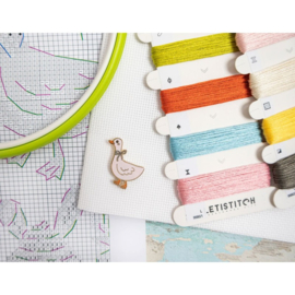 Borduurpakket LETI 9980 - Easter Sampler - Paas Sampler - Leti Stitch