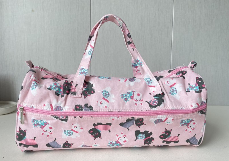 Project Bag / Breitas -  Roze met Hondjes - met zijvak