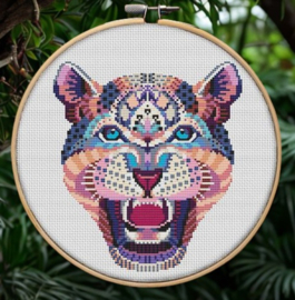 Borduurpakket Mandala Luipaard - 274 - Awesome Pattern Studio