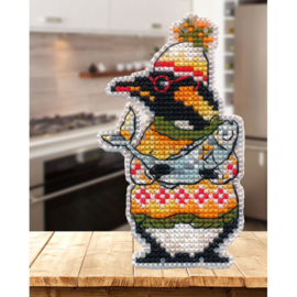 1650  Borduurpakket - Magnet. Penguin - OVEN