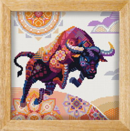 Diamond painting MANDALA Dier volledig STIER