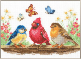 A1040 - Borduurpakket Spring Birds - Aine