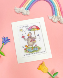 Borduurpakket Cockadoodle - Sunshine And Rainbows - Bothy Threads