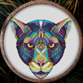 Borduurpakket Mandala Panter - 437 - Awesome Pattern Studio