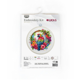 BC201 Borduurpakket Luca-S - Parrot (Papagaai) *met ring