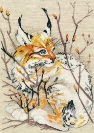 Borduurpakket - Little Lynx - Oven