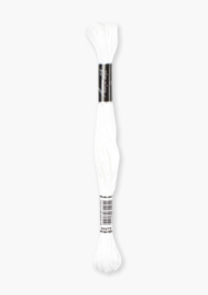 Wit - borduurgaren Luca-s - streng van 8 meter - (DMC Blanc)