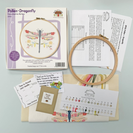 Borduurpakket Embroidery kit Ally Gore - Dragonfly - Bothy Threads
