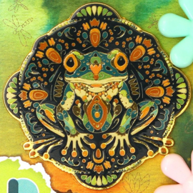 APS - Needleminder Mandala  - Frog - Kikker