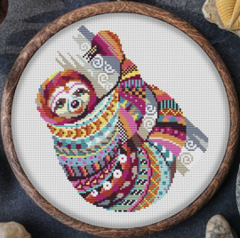 Borduurpakket Mandala Luiaard - 656 - Awesome Pattern Studio