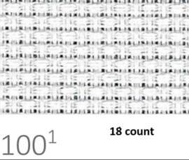 PREMIUM PRECUT AIDA - 48X53CM - (100) WIT 18 count