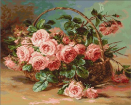 547 BASKET OF ROSES (petit point)