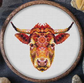 Borduurpakket Mandala Koe - 1159 - Awesome Pattern Studio