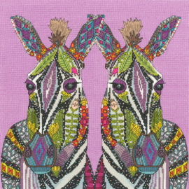 BORDUURPAKKET SHARON TURNER - JEWELLED ZEBRAS - BOTHY THREADS