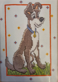 Borduurpakket - Disney's Lady en de Vagebond - Vervaco