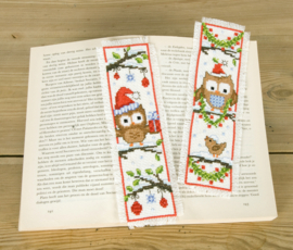 BLADWIJZER KIT UILTJES MET KERSTMUTS SET VAN 2