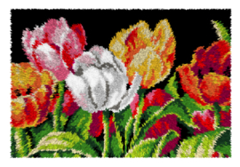 KNOOPKLEED ORCHIDEA - TULPEN - 50 x 75 cm