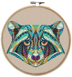 Borduurpakket Mandala Wasbeer - 208 - Awesome Pattern Studio