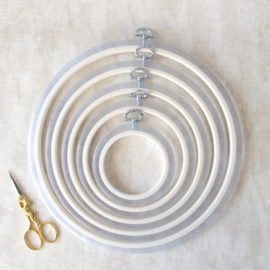 Kunststof SIERborduurring 25 cm TRANSPARANT