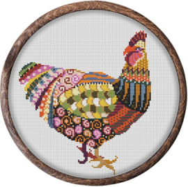 Borduurpakket Mandala Kip - 300 - Awesome Pattern Studio