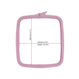 Nurge rechthoekige borduurring, 4️⃣ 25 cm x 28 cm, ROZE