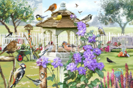 LT14 Bird table - Diamond Painting - Letistitch