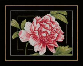 Borduurpakket Lanarte Home and Garden - Pink Rose - Rose Roos