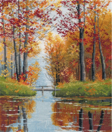 1642  Borduurpakket - Autumn has come - OVEN