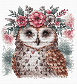 028 - Borduurpakket Ava Stitch - The Owl and his Natural Headband - De uil met zijn natuurlijke Hoofdband