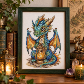 AH-348 Borduurpakket ABRIS ART - Fireheart - Vuurhart