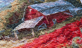 AH-221 Borduurpakket ABRIS ART - Sunset Poppies - Zonsondergang Kloprozen