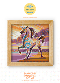 Diamond painting MANDALA Fantasy UNICORN