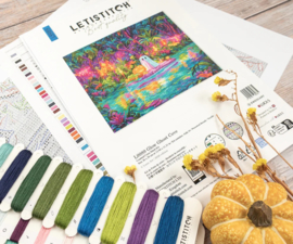 Borduurpakket LETI 9989 Glow Ghost Cove - Gloeiende Geest Inham - Leti Stitch
