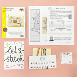 Borduurpakket Anita Jeram - The Daily Grind - Bothy Threads