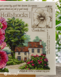 Borduurpakket Hollyhock Cottage - Merejka (314)