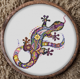 Borduurpakket Mandala Salamander - 258 - Awesome Pattern Studio