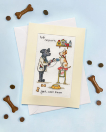 Borduurpakket Cockadoodle Cards - Lab Report - Bothy Threads