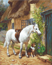 572 BY THE COTTAGE (petit point)