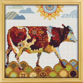 Borduurpakket Mandala Koe - 1160-1 - Awesome Pattern Studio