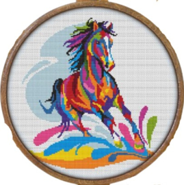 Borduurpakket Mandala Paard - 498 - Awesome Pattern Studio