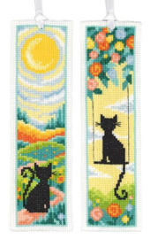 BLADWIJZER KIT Cats in the Garden (set van 2)