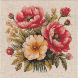 1733  Borduurpakket - Enchanting bouquet - OVEN