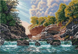 1471 Borduurpakket OVEN - MORNING IN THE GUAM GORGE 1471