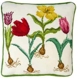 BORDUURPAKKET HANNAH DALE -  TULIPS  - BOTHY THREADS