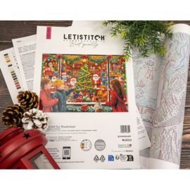 Borduurpakket LETI L10-006 - Toy Wonderland - Speelgoed Wonderland - Leti Stitch