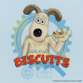 Borduurpakket Wallace & Gromit - Cracking Biscuits! - Bothy Threads