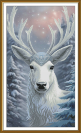 CP6277 Borduurpakket Nova Sloboda - The Snow Prince - de Sneeuwprins - bewerkte achtergrond