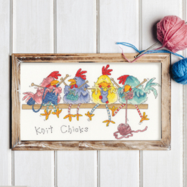 Borduurpakket Margaret Sherry - Knit Chicks - Bothy Threads