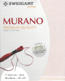 Murano 32ct 4115 (48 x 68 cm) - Zweigart - Lichtroze